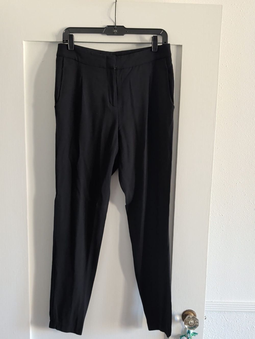 BCBGMaxAzria Black Tailored Trousers With Jogger Hem